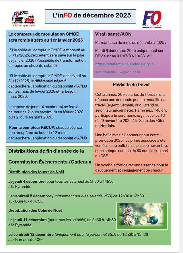 inFO pour décembre 