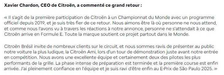 Un début historique pour Citroën Racing en Formula E ! Un début historique pour Citroën Racing en Formula E !