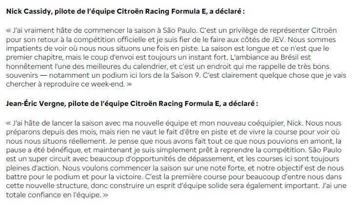 Un début historique pour Citroën Racing en Formula E !