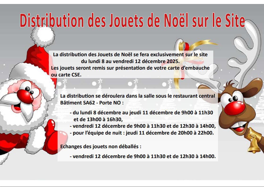 MU: DISTRIBUTION JOUETS DE NOEL