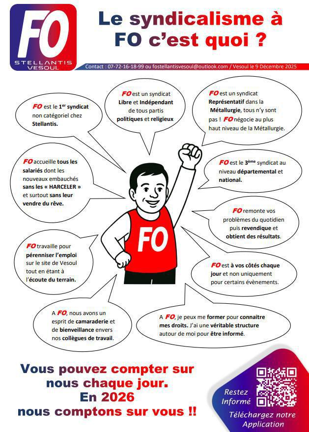 Le syndicalisme à FO c'est quoi ?