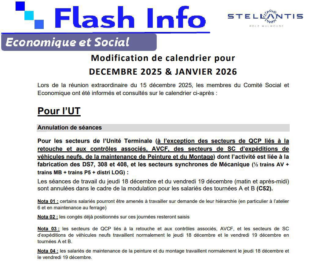 MU: CSE EXTRA DU 15/12/2025