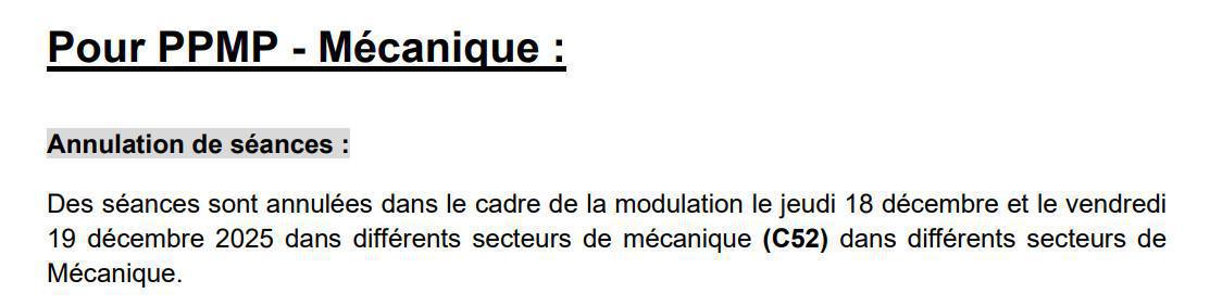 MU: CSE EXTRA DU 15/12/2025