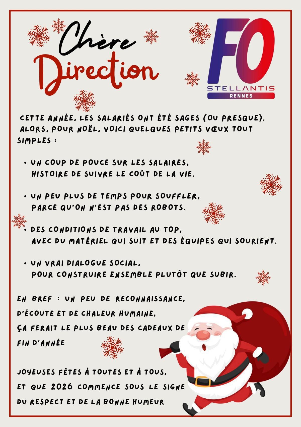 Chère Direction 