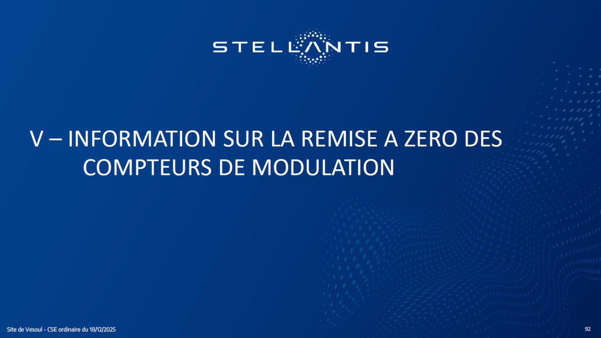 Quelques données et infos suite au CSE du 18 Décembre