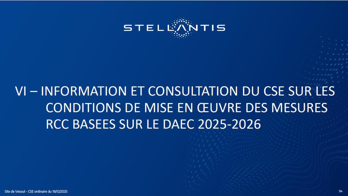 Quelques données et infos suite au CSE du 18 Décembre
