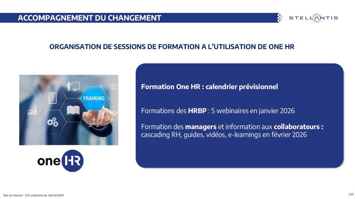 Quelques données et infos suite au CSE du 18 Décembre