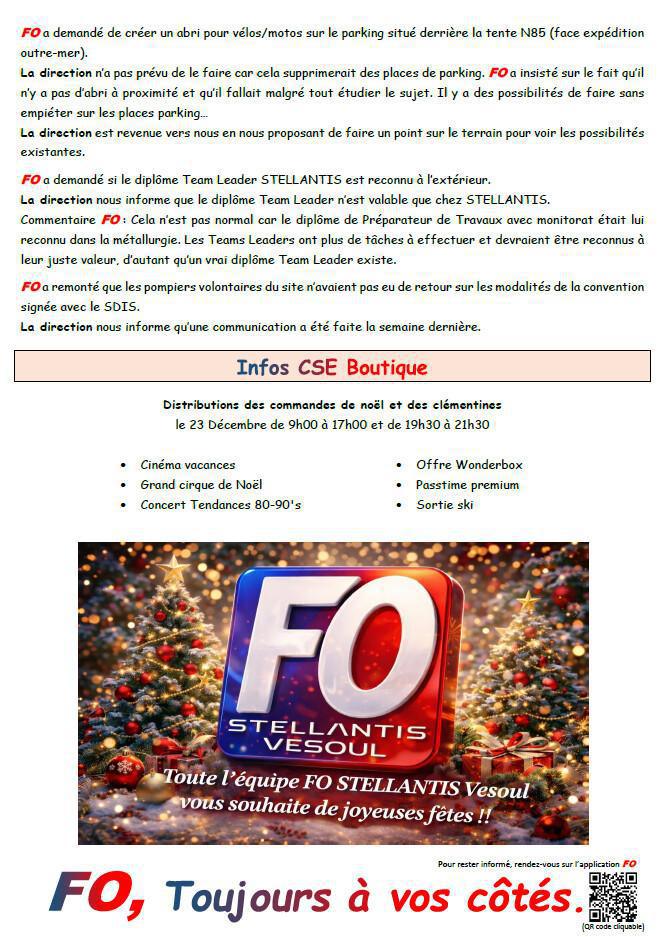 Compte rendu CSE du 18 Décembre 2025 Compte rendu CSE du 18 Décembre 2025