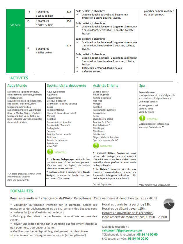 Week-end CenterParcs - Domaine des 3 Forêts Week-end CenterParcs - Domaine des 3 Forêts
