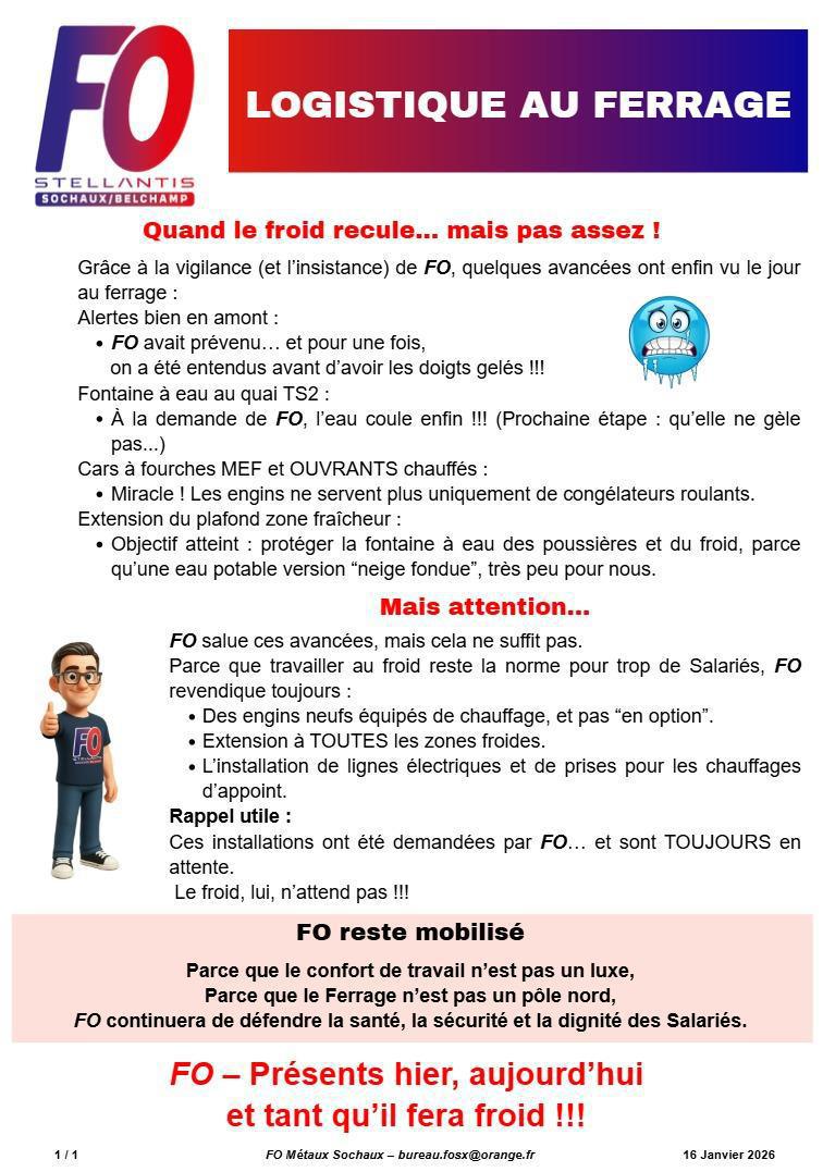 ... quelques avancées en Logistique.