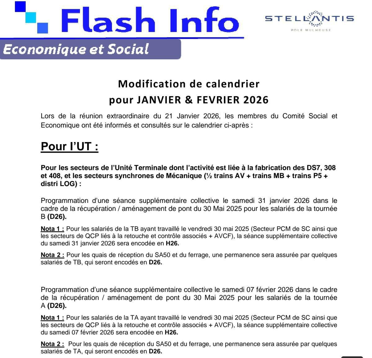 MU:NOTE HORAIRE CSE EXTRA DU 21 JANVIER 2026 MU:NOTE HORAIRE CSE EXTRA DU 21 JANVIER 2026