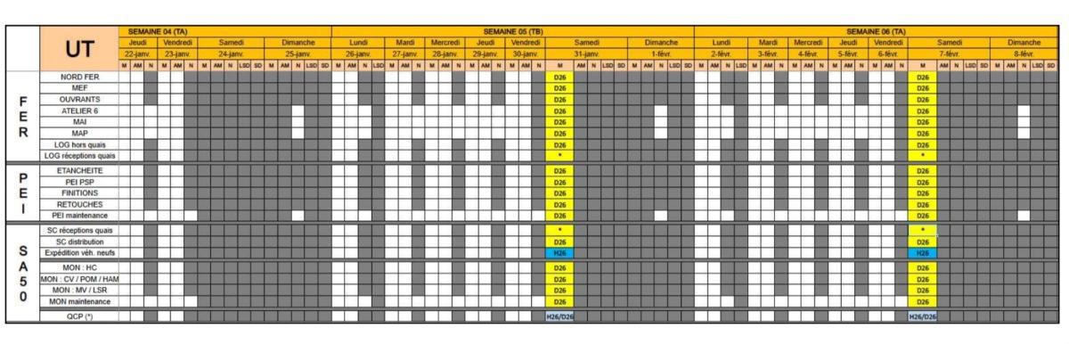 MU:NOTE HORAIRE CSE EXTRA DU 21 JANVIER 2026