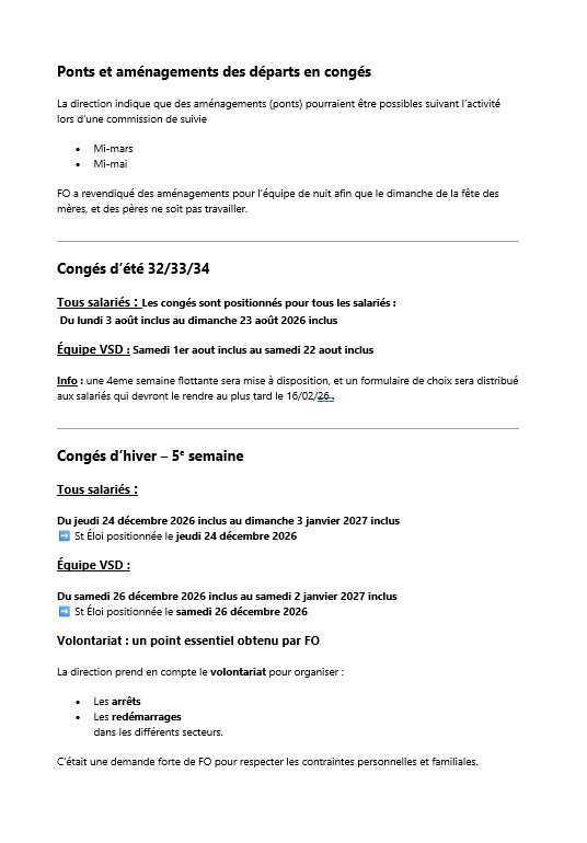 2 -ème réunion Temps de Travail 2026
