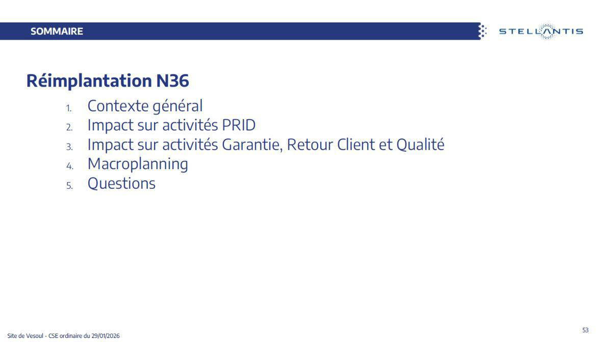 Quelques données et infos suite au CSE du 29 Janvier 2026