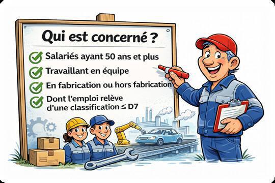 Jours supplémentaires salariés de 50 ans et plus