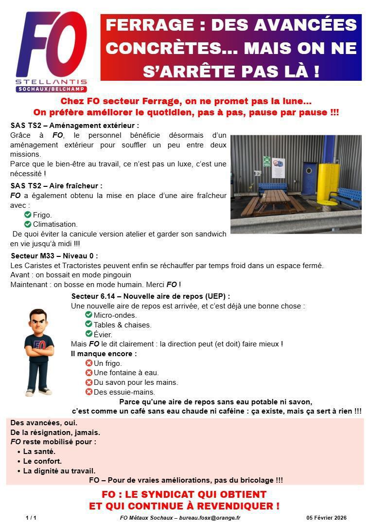 SOC:Des avancées au Ferrage ✊