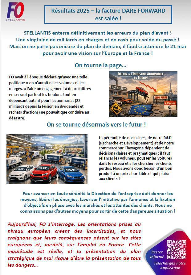 Stellantis fait machine arrière