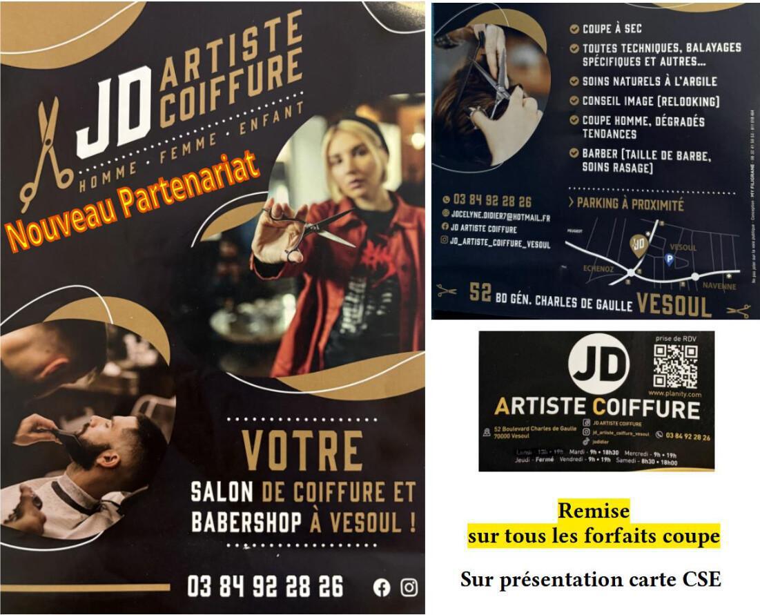 Partenaire JD Artiste Coiffure