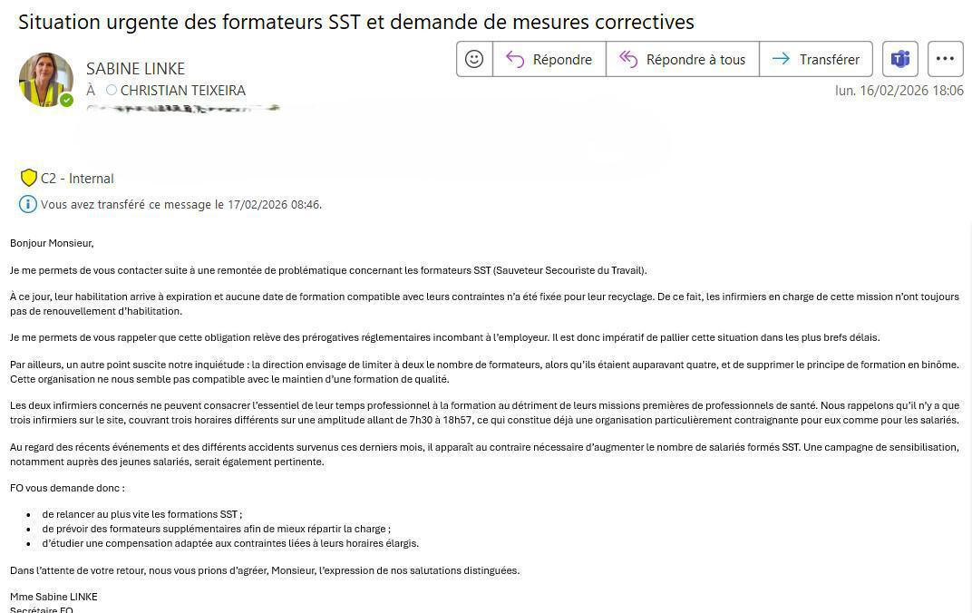 🚨ALERTE – Dysfonctionnement grave concernant les formations "FORMATEUR SST" 🚨