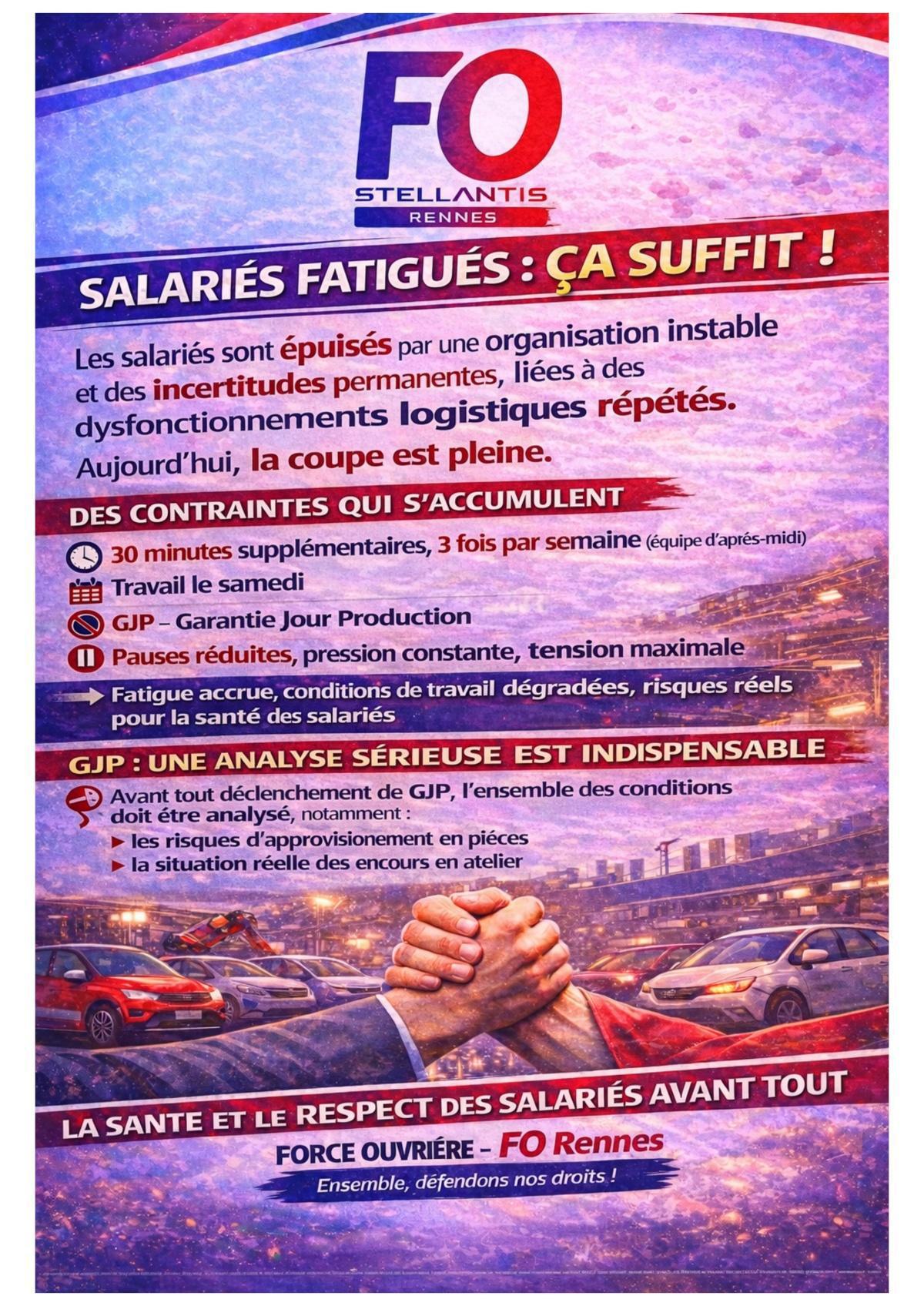 SALARIÉS FATIGUÉS : ÇA SUFFIT!