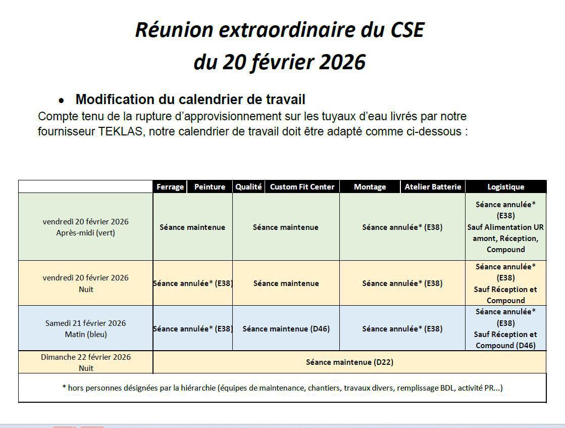 Compte-rendu CSE extra du 20/02/26