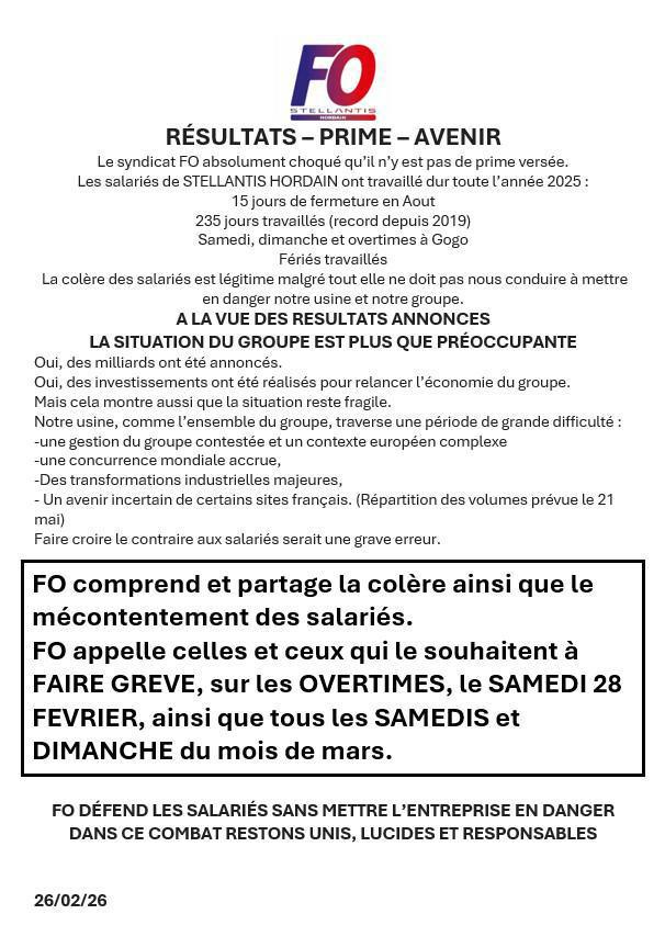 📢FO HORDAIN MECONTENT DES ANNONCES🟥