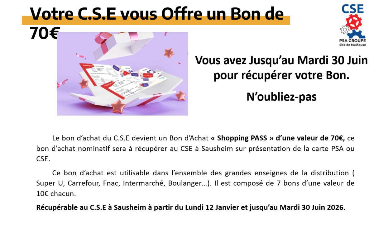 MU : LE CSE PROTEGE VOTRE POUVOIR D'ACHAT