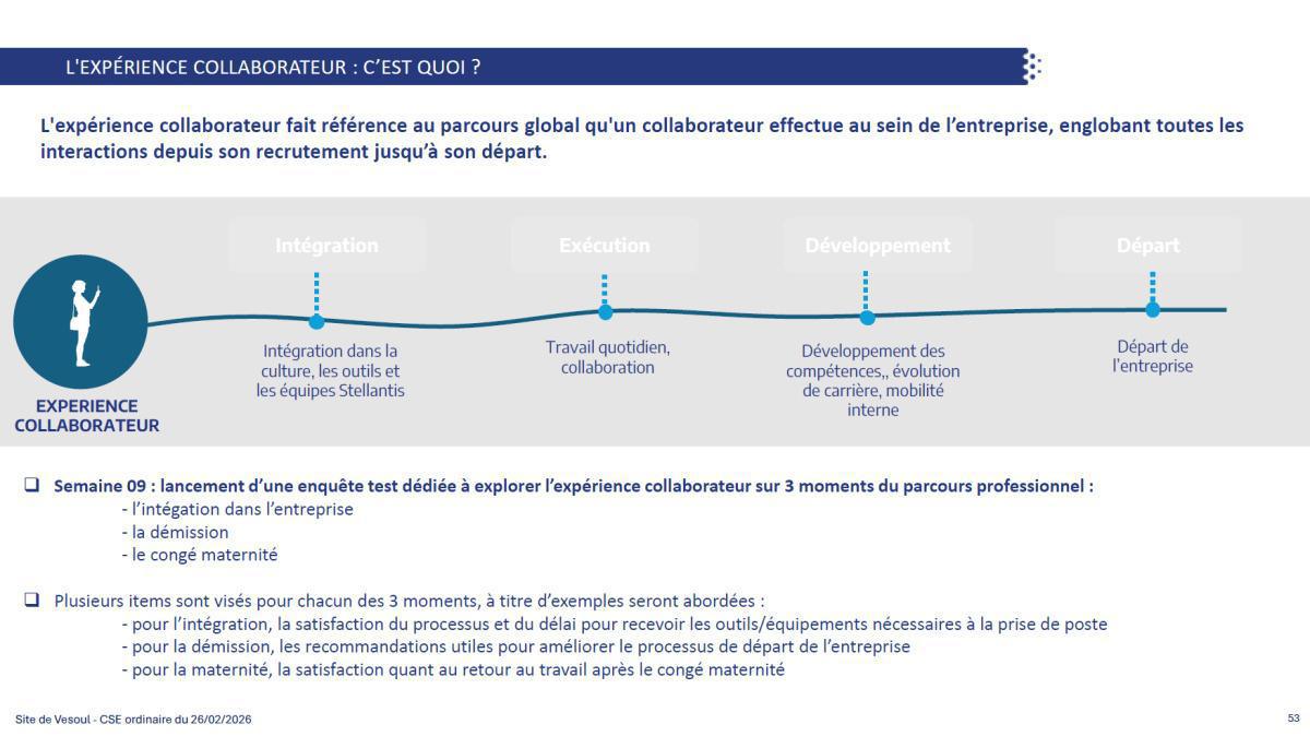 Quelques données et infos suite au CSE du 26 Février 2026