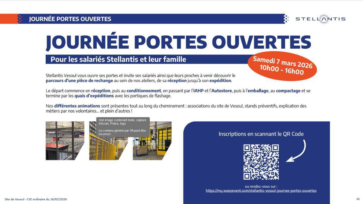 Quelques données et infos suite au CSE du 26 Février 2026