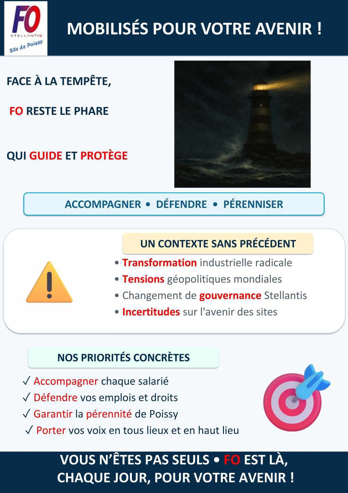 FO Poissy est mobilisé pour votre avenir FO Poissy est mobilisé pour votre avenir