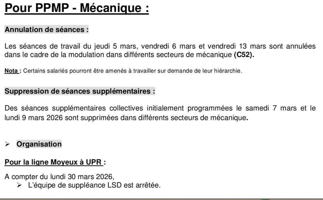 MU: CSE extra du 04 mars 2026 