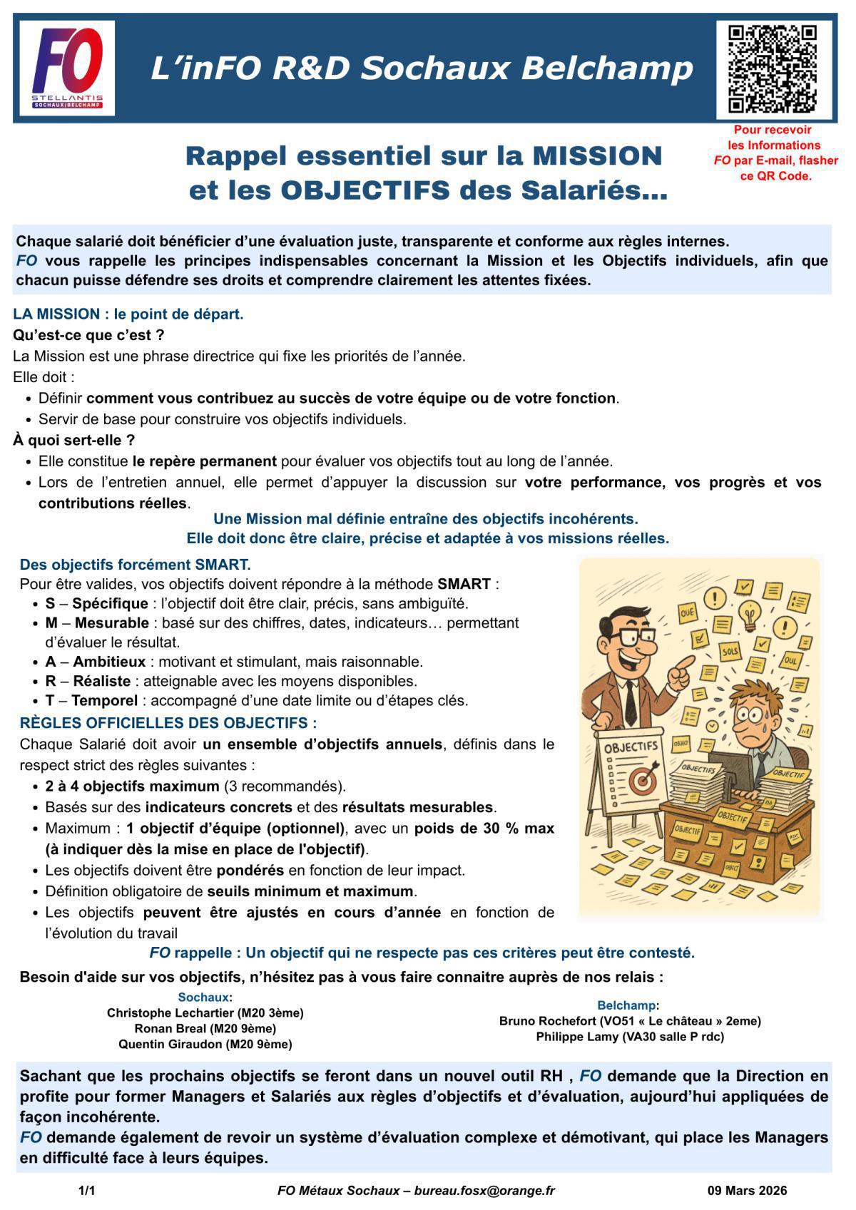 SX/BP: Entretiens, Mission et objectifs...