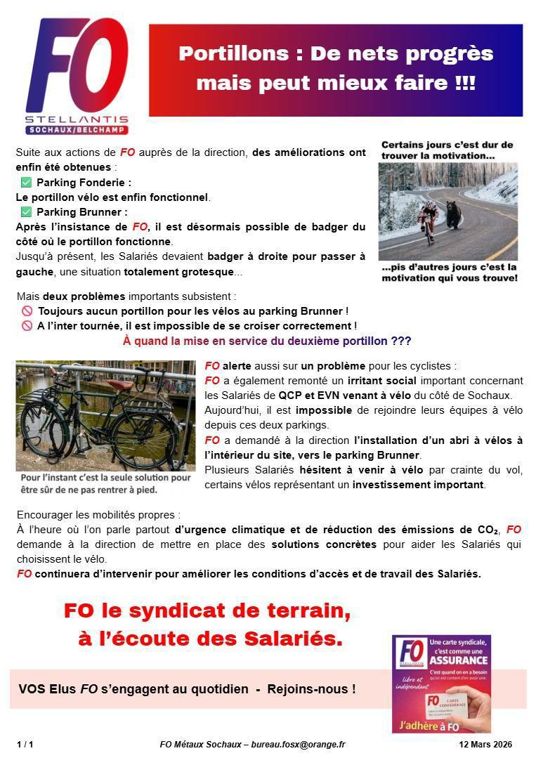 SOC: Portillons,... enfin des améliorations !