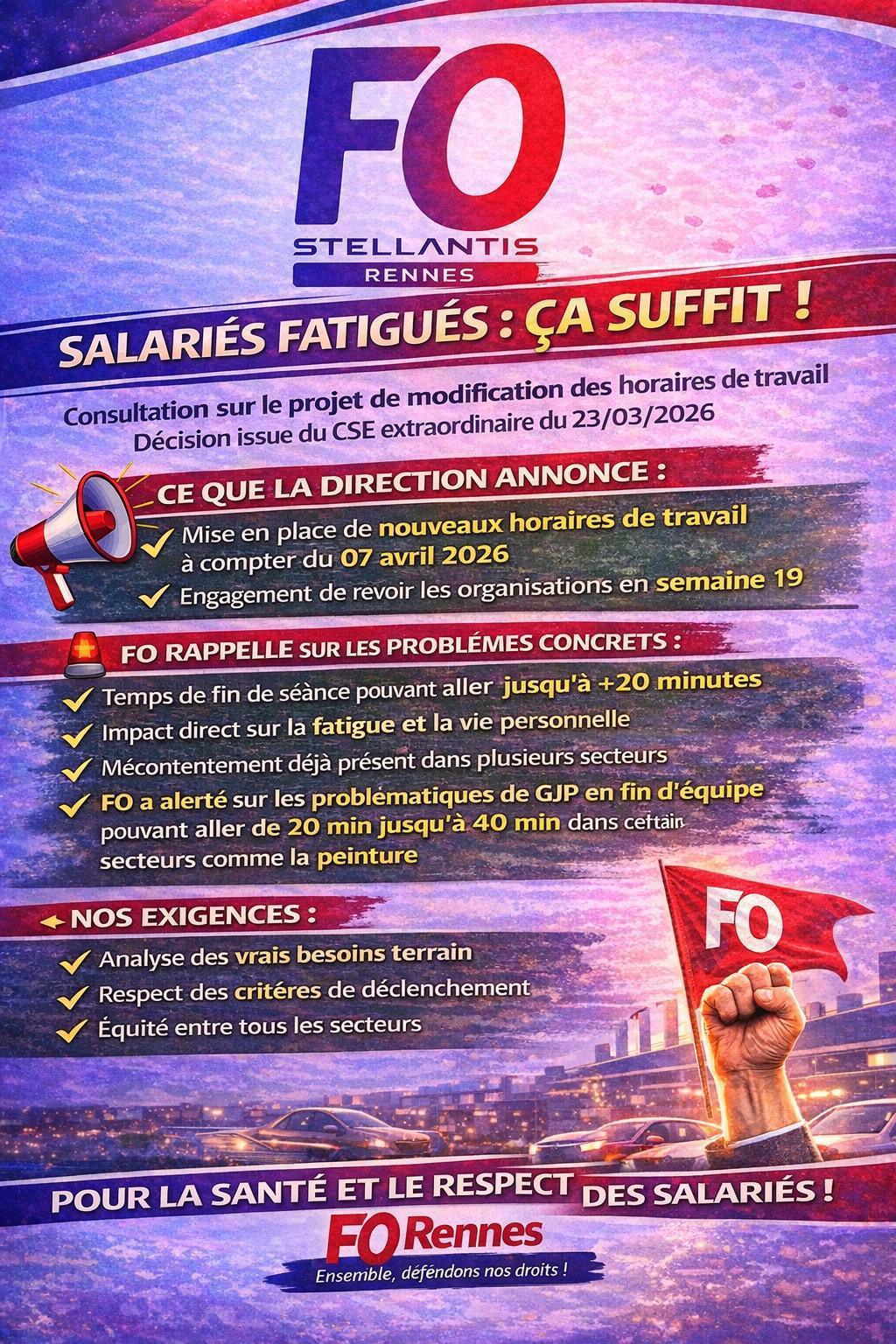 Rennes: consultation sur le projet de modification des horaires de travail