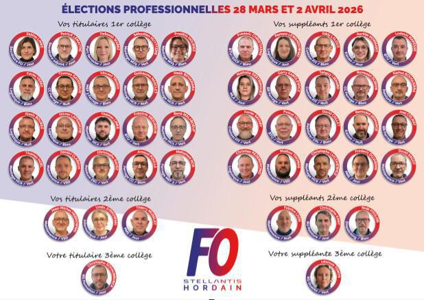 ELECTIONS PROFESSIONNELLES HORDAIN 2026✉️