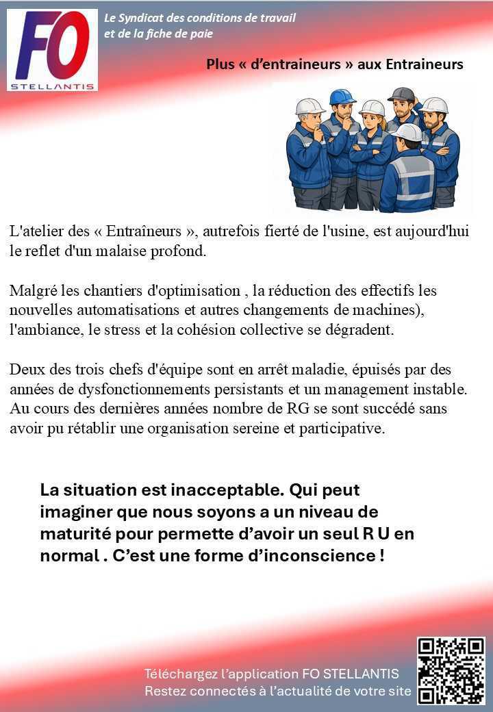 plus " d'entraineur" aux entraineurs 