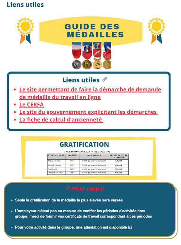 Campus : Médailles du travail -> constitution de votre dossier Campus : Médailles du travail -> constitution de votre dossier