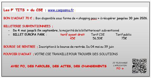 MULHOUSE: CSE ORDINAIRE D'AVRIL 2026