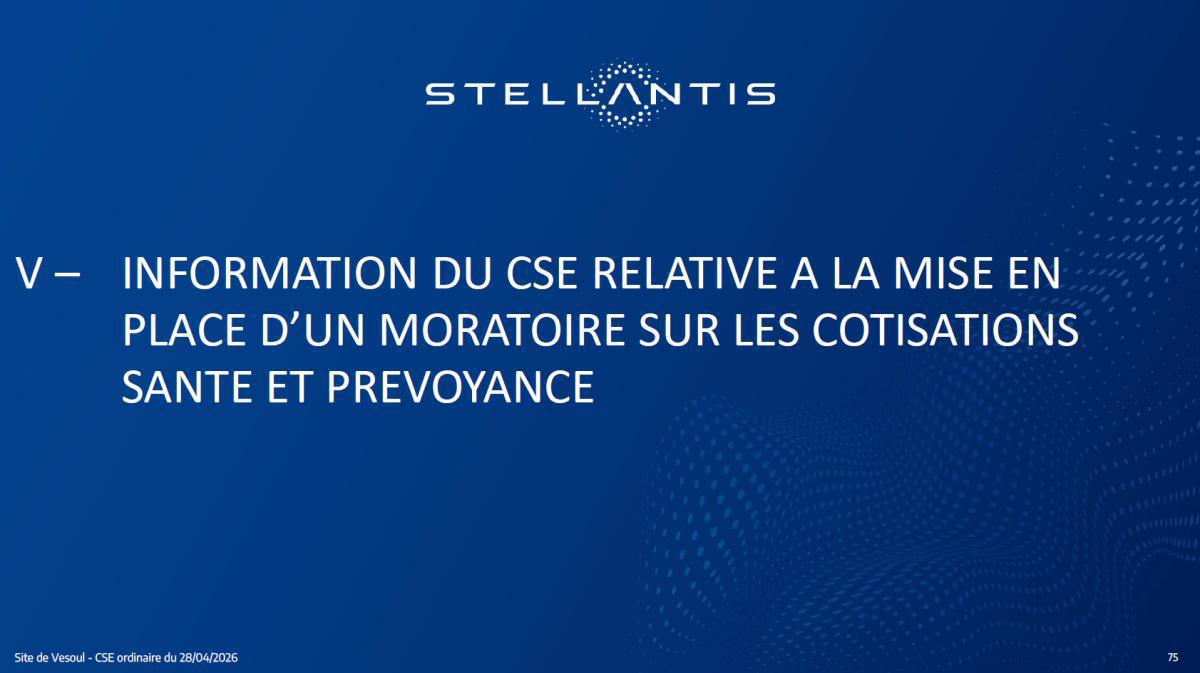 Quelques données et infos suite au CSE du 28 Avril 2026