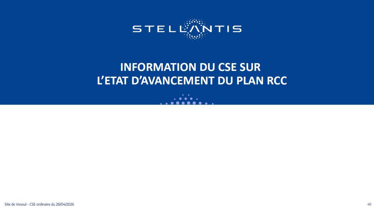 Quelques données et infos suite au CSE du 28 Avril 2026