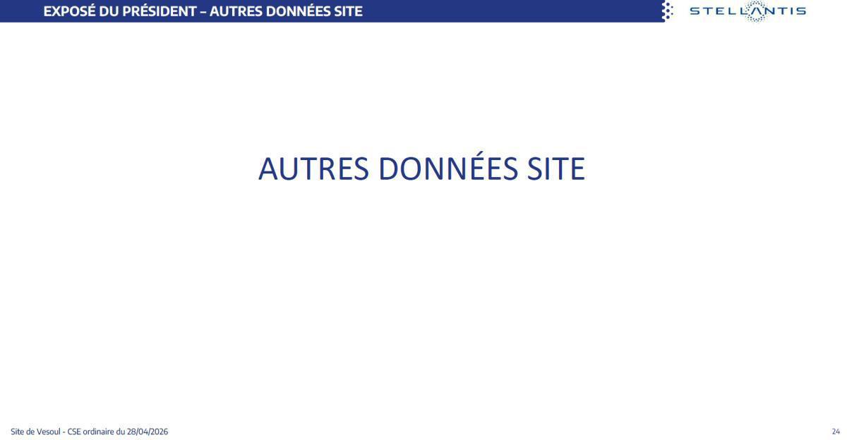 Quelques données et infos suite au CSE du 28 Avril 2026