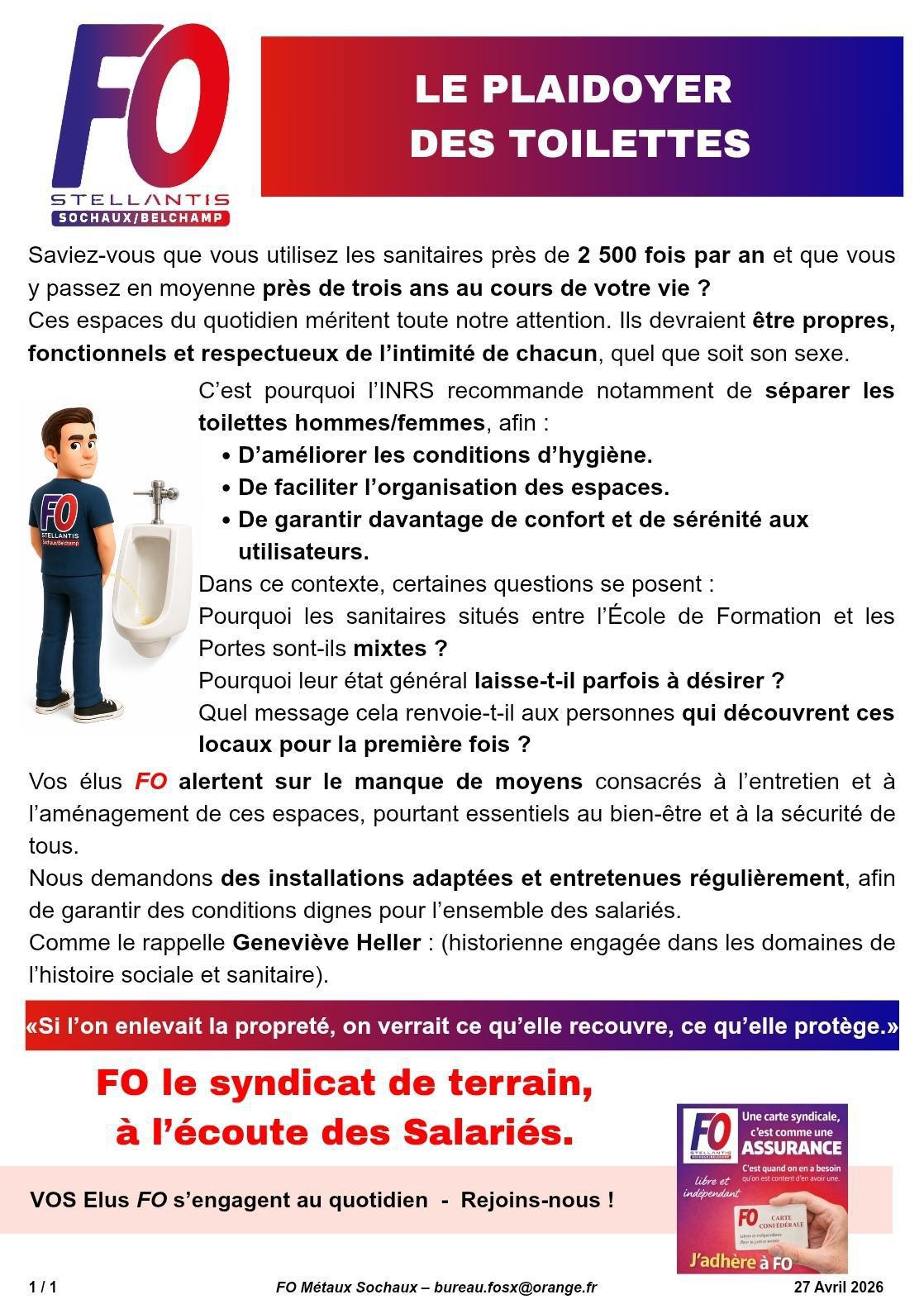 SX: LE PLAIDOYER DES TOILETTES !!!