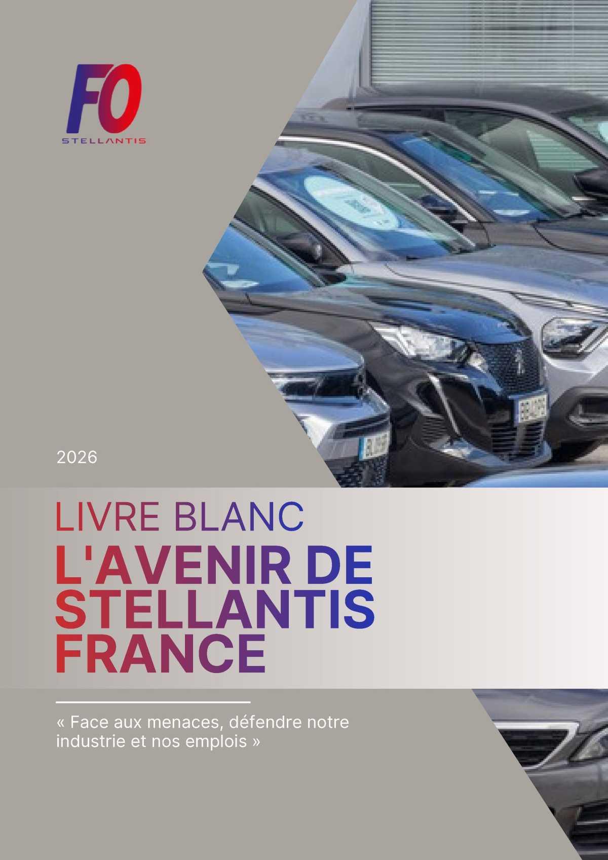 SX/BP: Livre Blanc FO Stellantis 2026 : "Face aux menaces, défendre notre industrie et nos emplois"