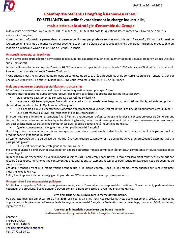 inFO groupe STELLANTIS