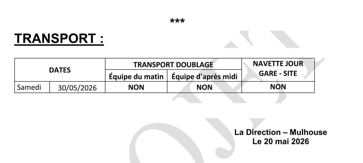 MULHOUSE: CSE EXTRA DU 20MAI 2026