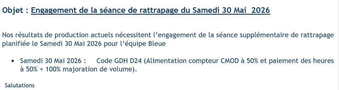 🟥INFO séance du week-end📢