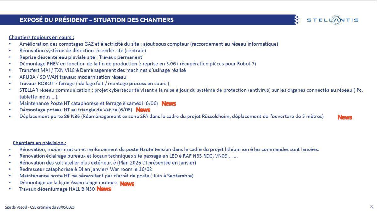 Quelques données utiles : CSE du 28 mai 2026