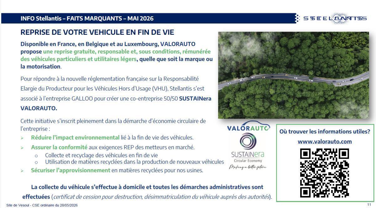 Quelques données utiles : CSE du 28 mai 2026