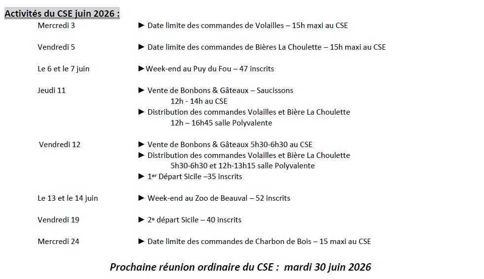 Compte-rendu CSE ordinaire 28/05/26 