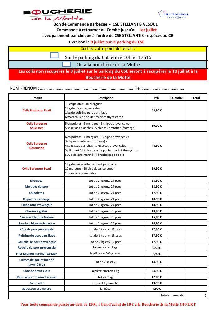 Commande colis viande Commande colis viande